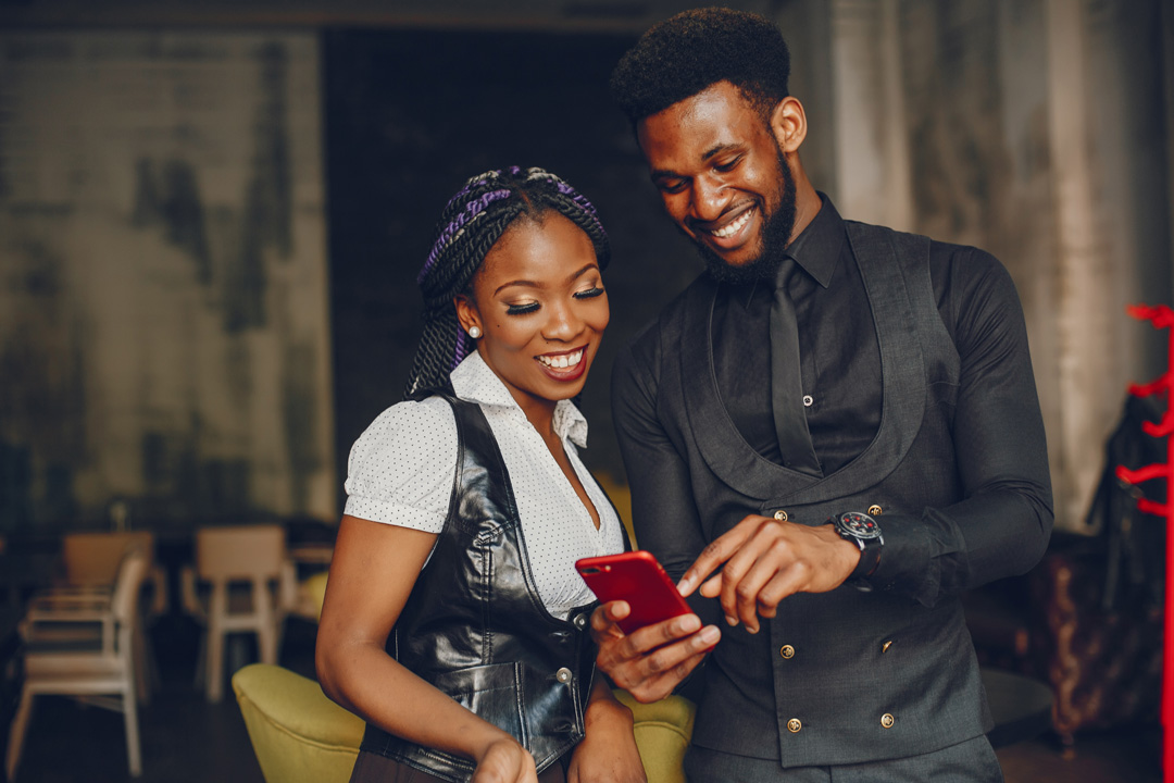 Zambian couple tracking finance together